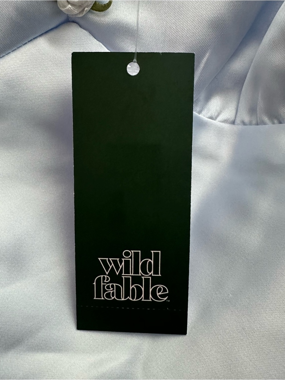 NWT Wild Fable Light Blue Crop Shirt Size XXS - Picture 4 of 5
